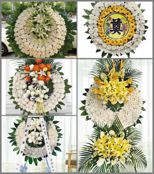 广东江门市新会区大鳌镇百顷村花圈速递